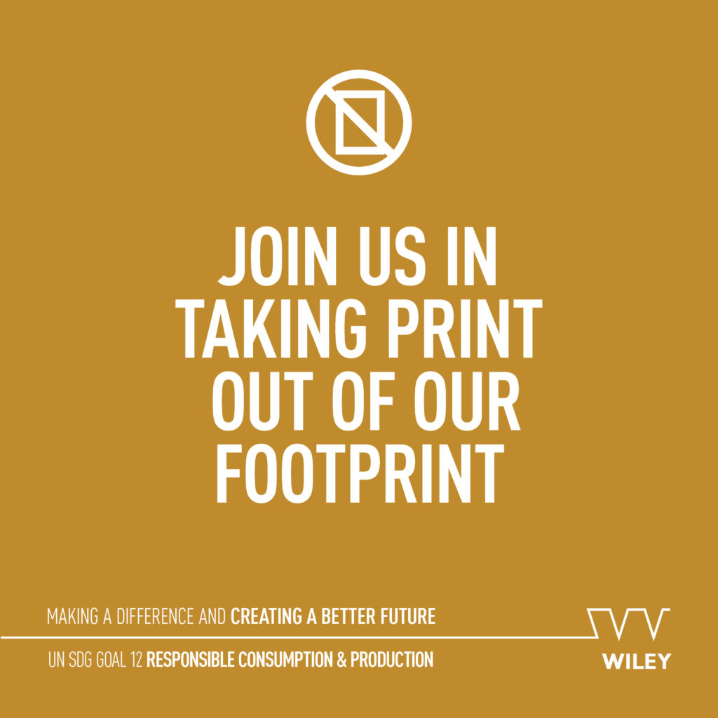 Join us in taking print out of our footprint - UN SDG 12 Responsible consumption and production