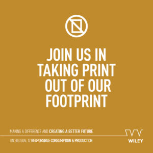 Join us in taking print out of our footprint - UN SDG 12 Responsible consumption and production